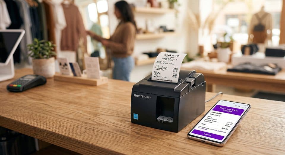 RECEIPTS & PRINTING Screenshot