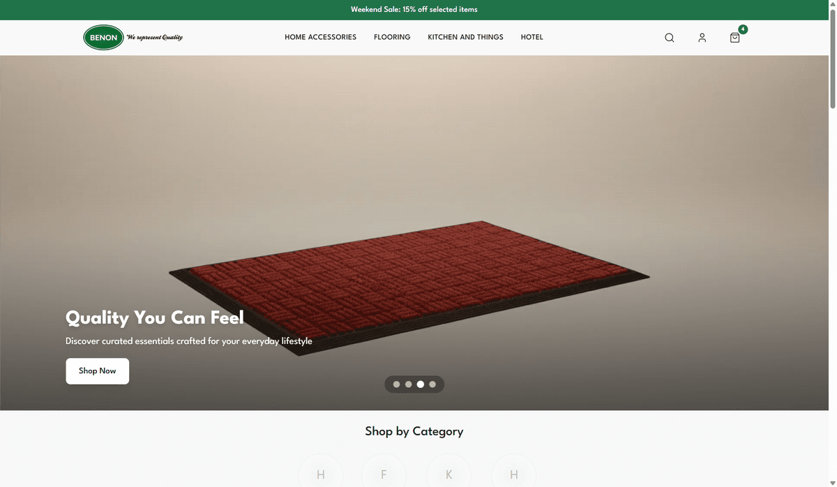 Shoppa Webstore storefront